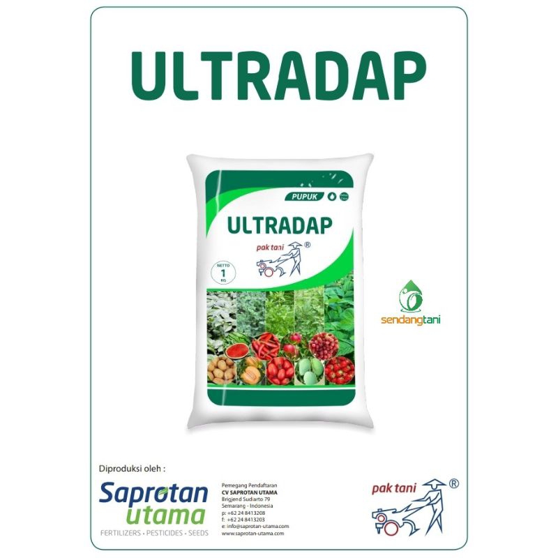 Pupuk ULTRADAP 1 kg Pak Tani Nutrisi untuk Pertumbuhan Daun Batang Akar dan Bunga Tanaman Saprotan U