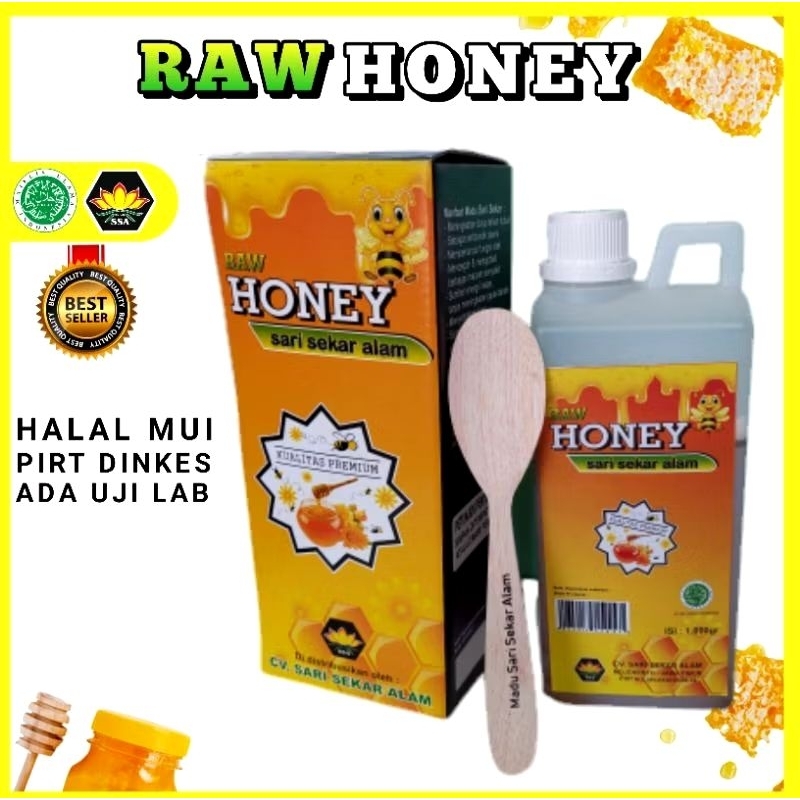 

1 Kg Madu Asli Murni Nektar Multiflora Halal MUI #Ratu Lebah #Maduasli #Rawhoney #Sarisekar