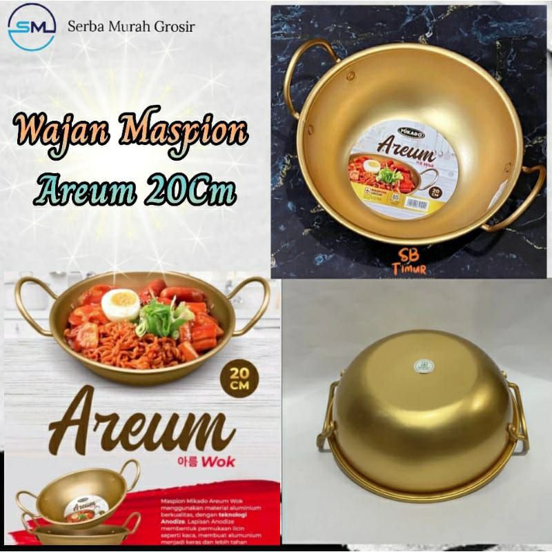 wajan Emas/panci korea/wajan Emas korea/panci Ramen/ wajan Maspion Areum 20cm