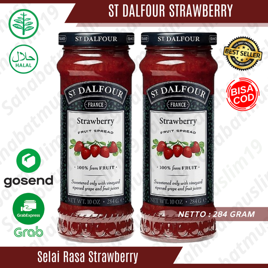 

St Dalfour Selai Rasa Strawberry Isi 284gram Fruit Spread Original