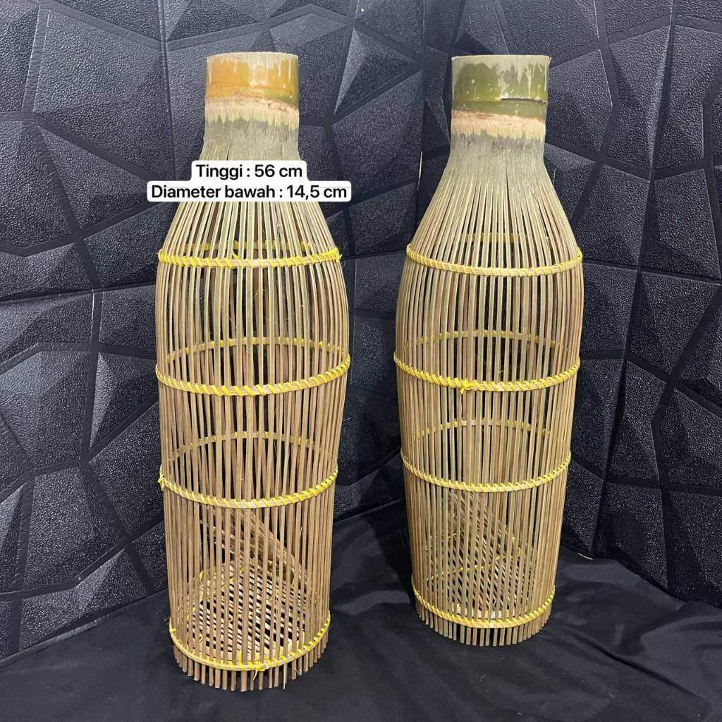 Alat Perangkap Ikan Udang Bubu Wuwu Bambu Bubuh Sosog Ikan Anyaman Bambu