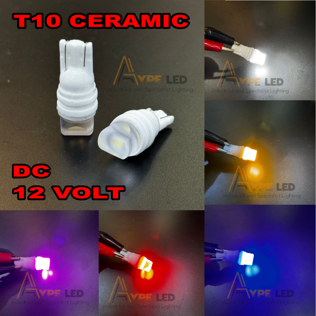 Lampu Led sein senja T10 Ceramic Bahan  Anti Panas Senja Crystal Motor Mobil