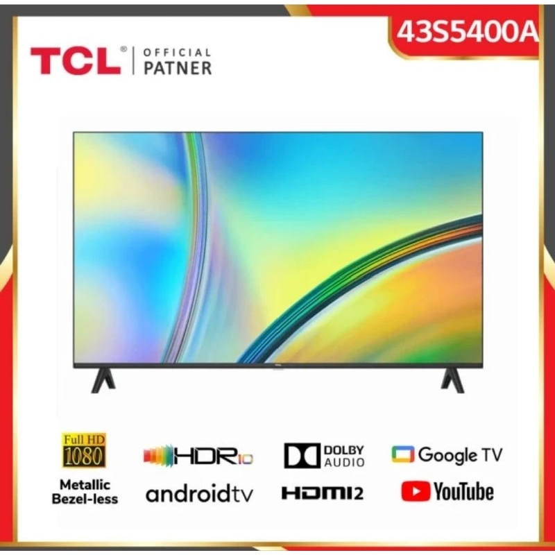 TCL TV LED 43 INCH 43S5400A ANDROID SMART DIGITAL TV