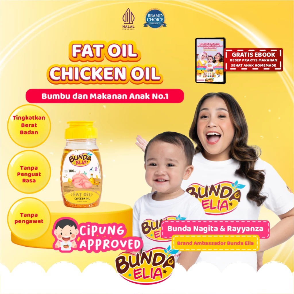 

KTr190 BUMBU BUNDA BY ELIA Fat Oil 100ml / Minyak Lemak MPASI / Sapi Beef Salmon Ayam Chicken /