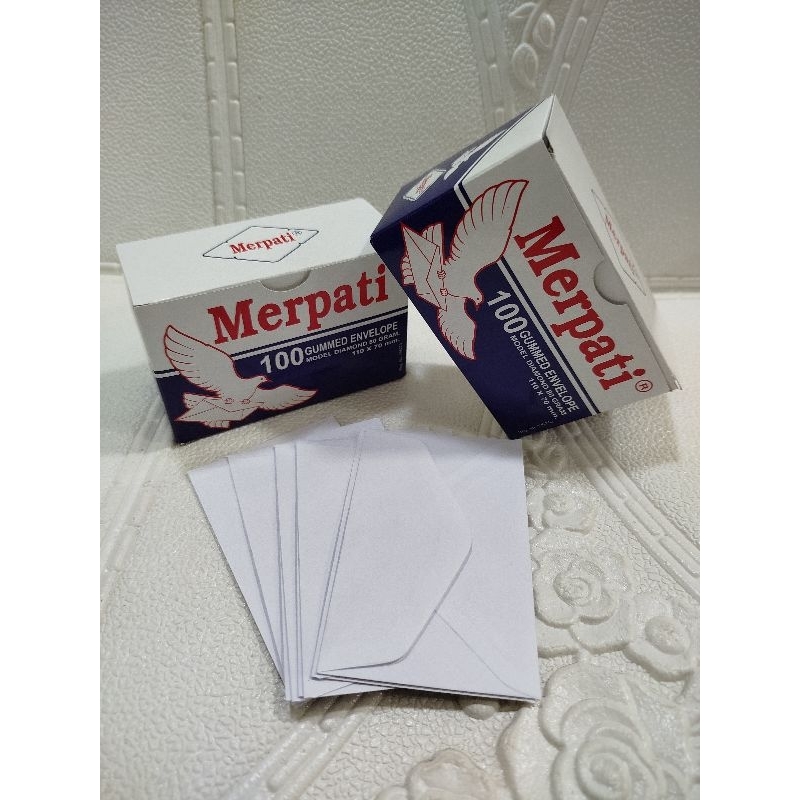 

Merpati Amplop/Envelope Kertas Putih 80gram Ukuran Mini Isi 100 Lembar 110 x 70mm k