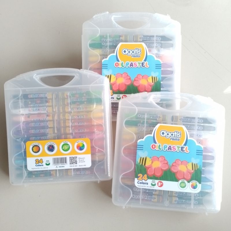 

Crayon Oil Pastel Agatis Prime 24 Warna Hexagonal ( Set ) [ Original ]