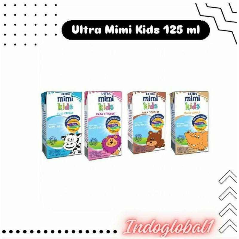 

Ultramimi Kids Coklat/Vanila/Strawberry 125 ml (40 pcs)