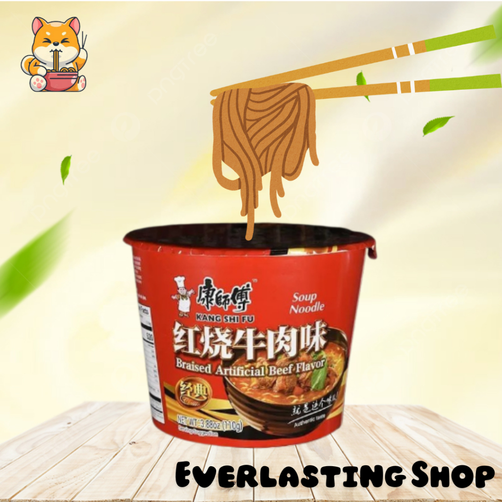 

Kang Shi Fu Braised Beef Flavour Cup Noodles 110 Gram Kangshifu Ramyun Ramyeon Mie Mi Rasa Daging Sapi Rebus Bowl Chinese Instant Noodle