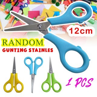 

PBA (SATUAN) Gunting Stainlees Steel Pacman 12 CM Pemotong Tajam Kain Kertas Serbaguna