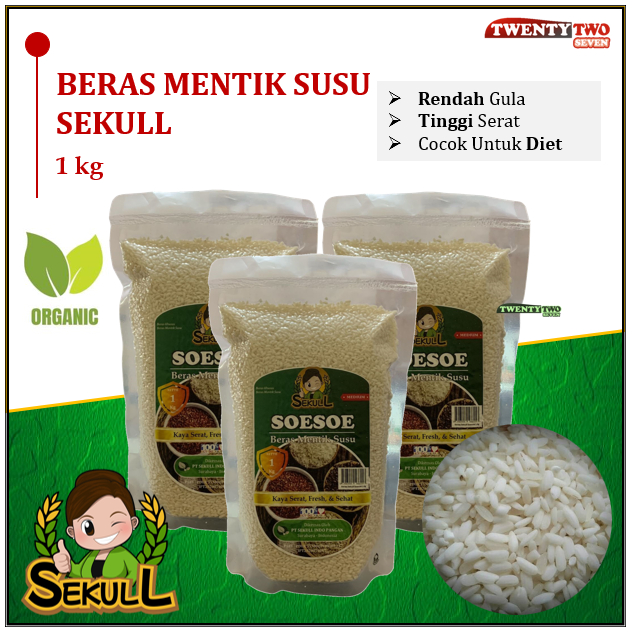 

Beras Mentik Susu Soesoe Sekull Rendah Gula Karbo Lemak Aman Diabetes Diet 1 kg