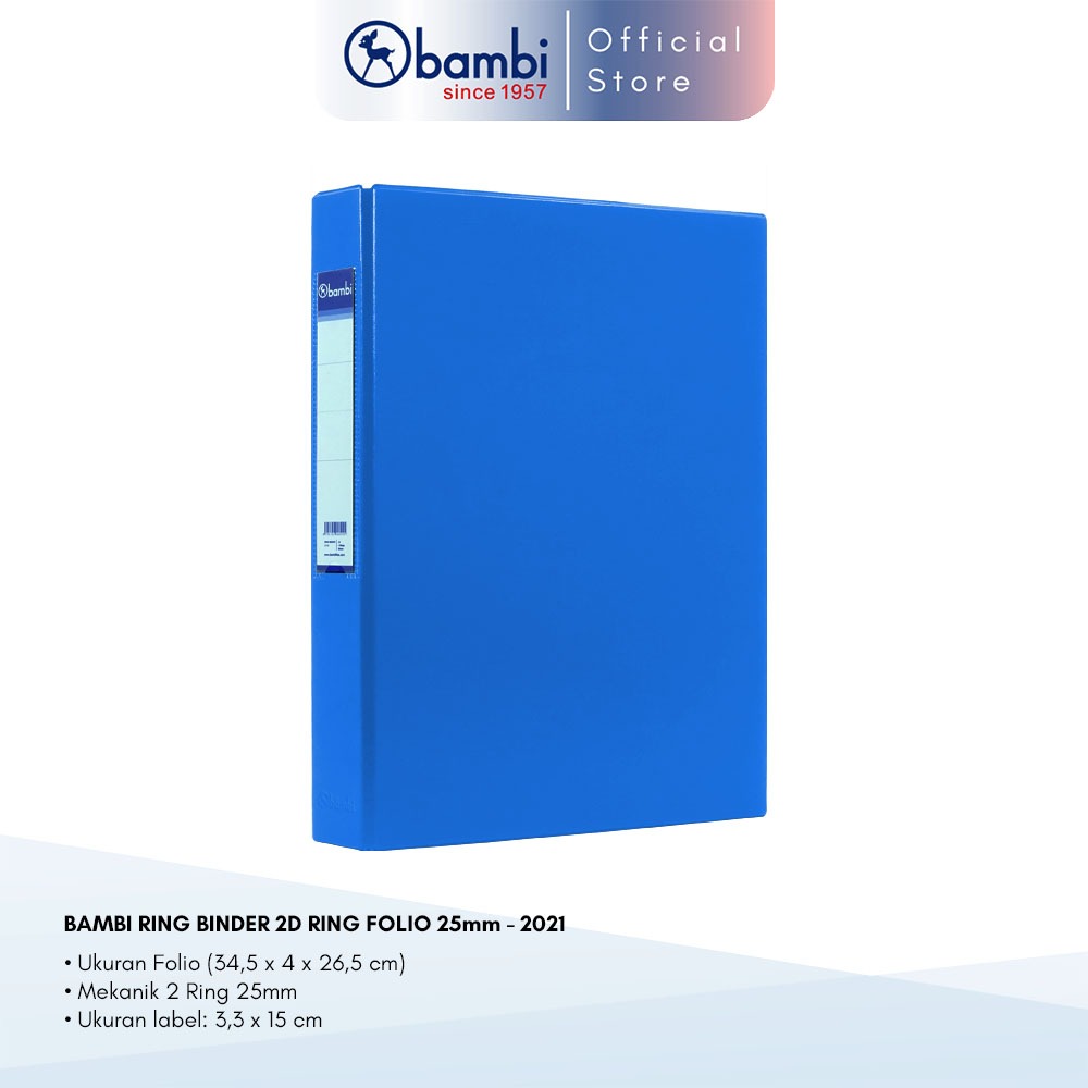 

Bambi Ring Binder Folio Size 25 mm 2 Ring D – 2021