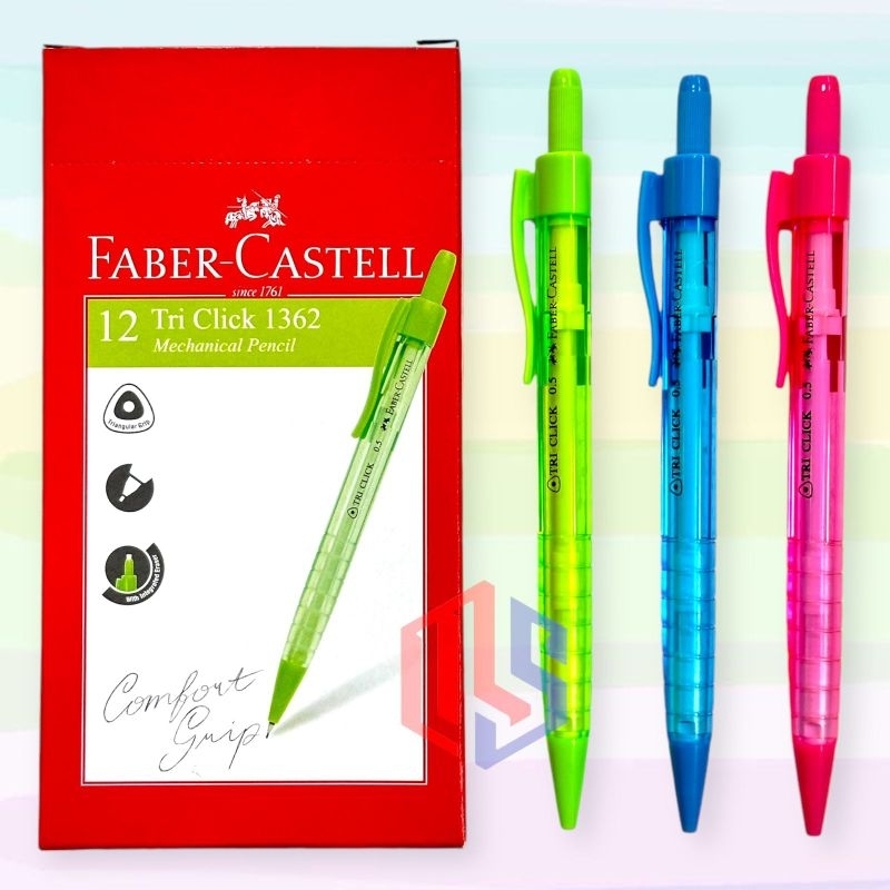 

Pensil Mekanik Faber Castell 2B 0.5 Tri Click (Pcs)