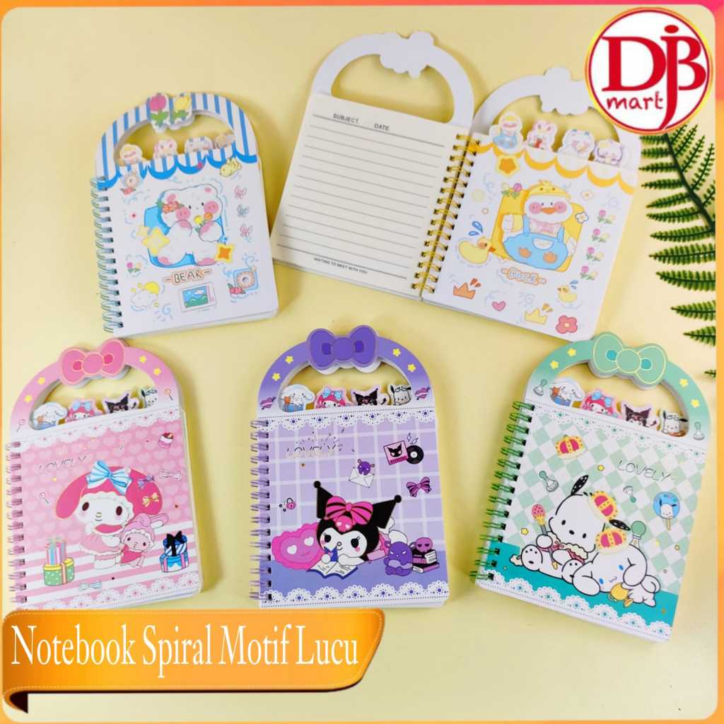 

DJB - Notebook A5 Ring Spiral / Buku Catatan Memo / Diary