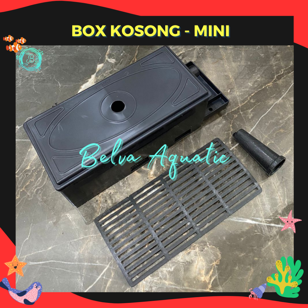 Nikita Star Box Mini Filter Boks Kotak Kosong Mini Filter Atas Aquarium BOX KOSONG AQUARIUM TOP FILT