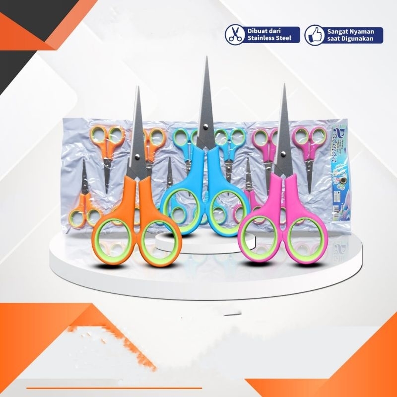 

Gunting Papan Warna Per Lusin Kecil 12cm (4inch) Harga Murah