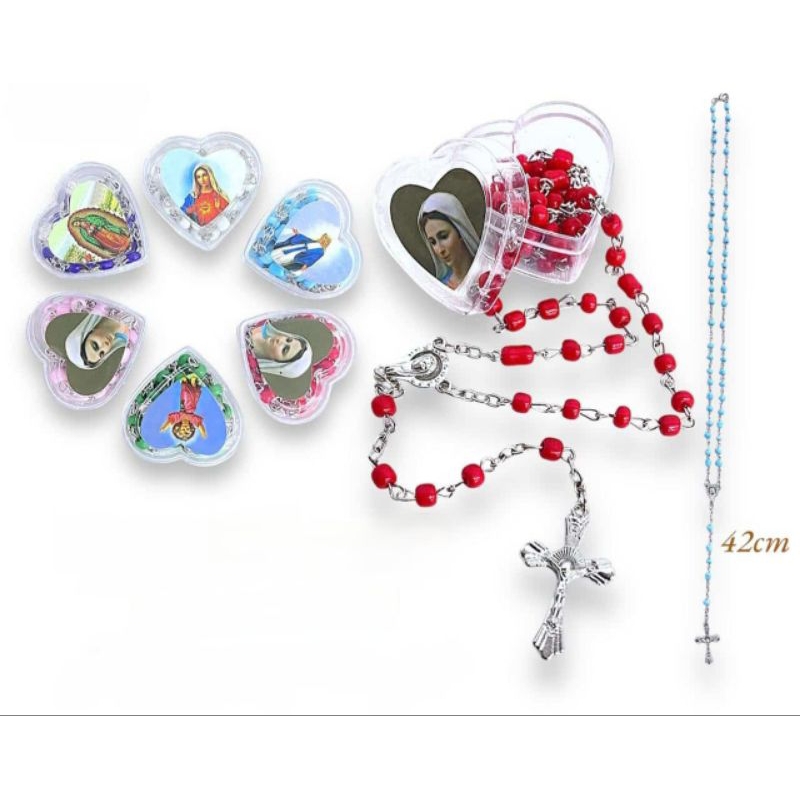 Rosario Kotak Love Kecil + Box (7636) - Rosario Love - Kalung Rosario - Rosario - M32/9