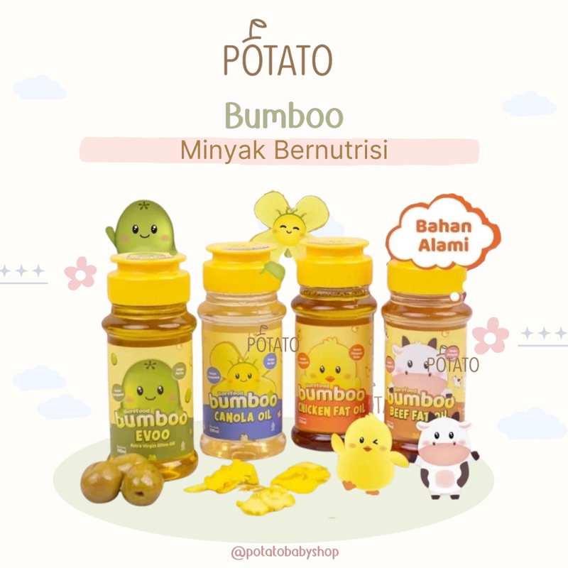 

Barefood Bumboo Canola Oil / Evoo / Fat Oil - Minyak Pilihan Bernutrisi