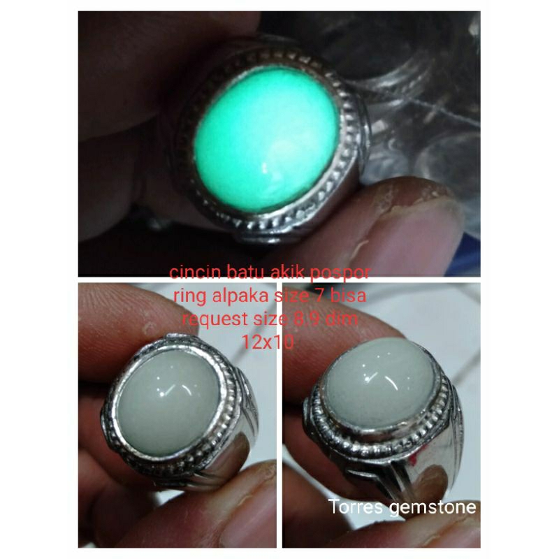 CINCIN BATU AKIK POSPOR MENYALA 01