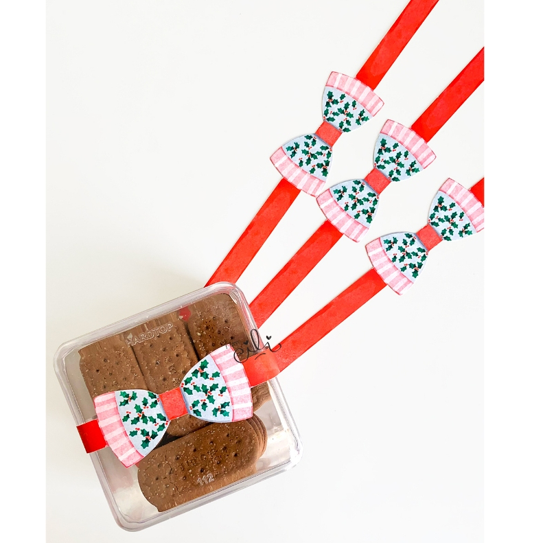 

( BELT 47 x 1 cm NATAL ) karton pita SNOWRIBBON untuk toples box