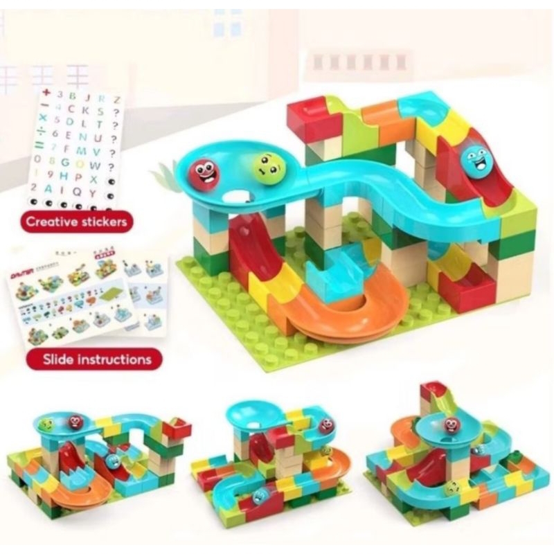 Mainan anak Balok susun DIY 88pcs Forward Balls KKV