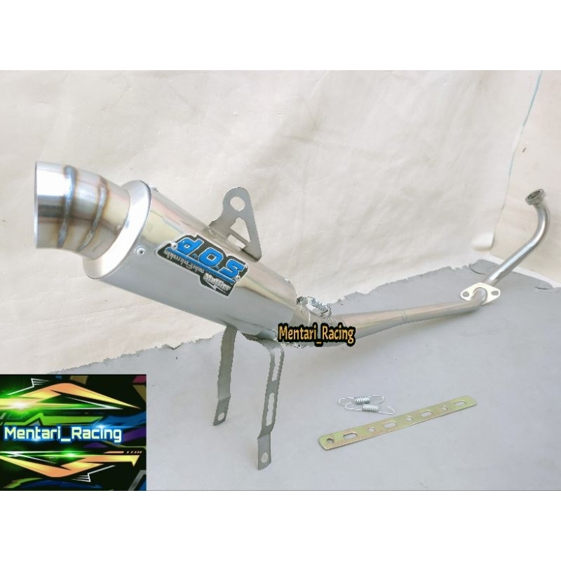 KNALPOT RACING DOS MOTOR JUPITER MX OLD 135, JUPITER MX 135 NEW, SATRIA FU KARBU, SATRIA FU INJEKSI