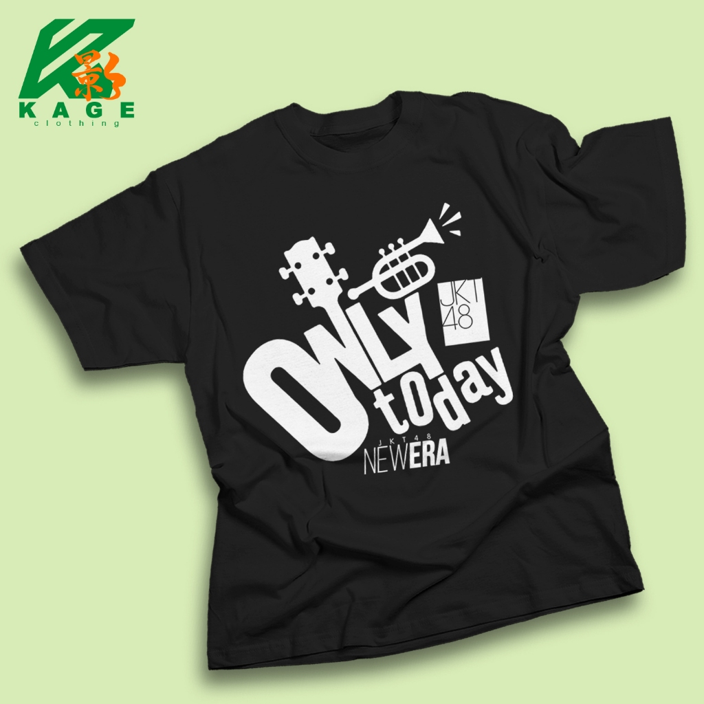 baju kaos pria ONLY TODAY JKT48 tshirt cotton combed 30s atasan unisex kageclothing