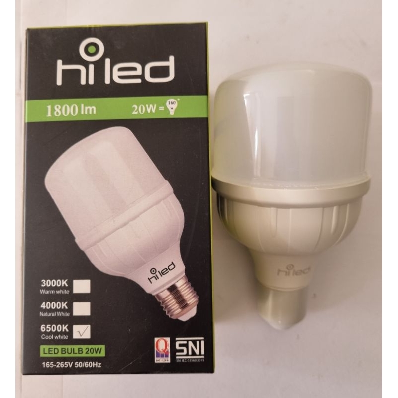 Lampu LED Hiled Bohlam Bulb 20w/4000K, 6500K