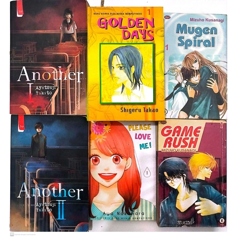 Another 1&2, Golden Days 1-8, Mugen Spiral 1-2, Game Rush 1-2, Please Love Me 1