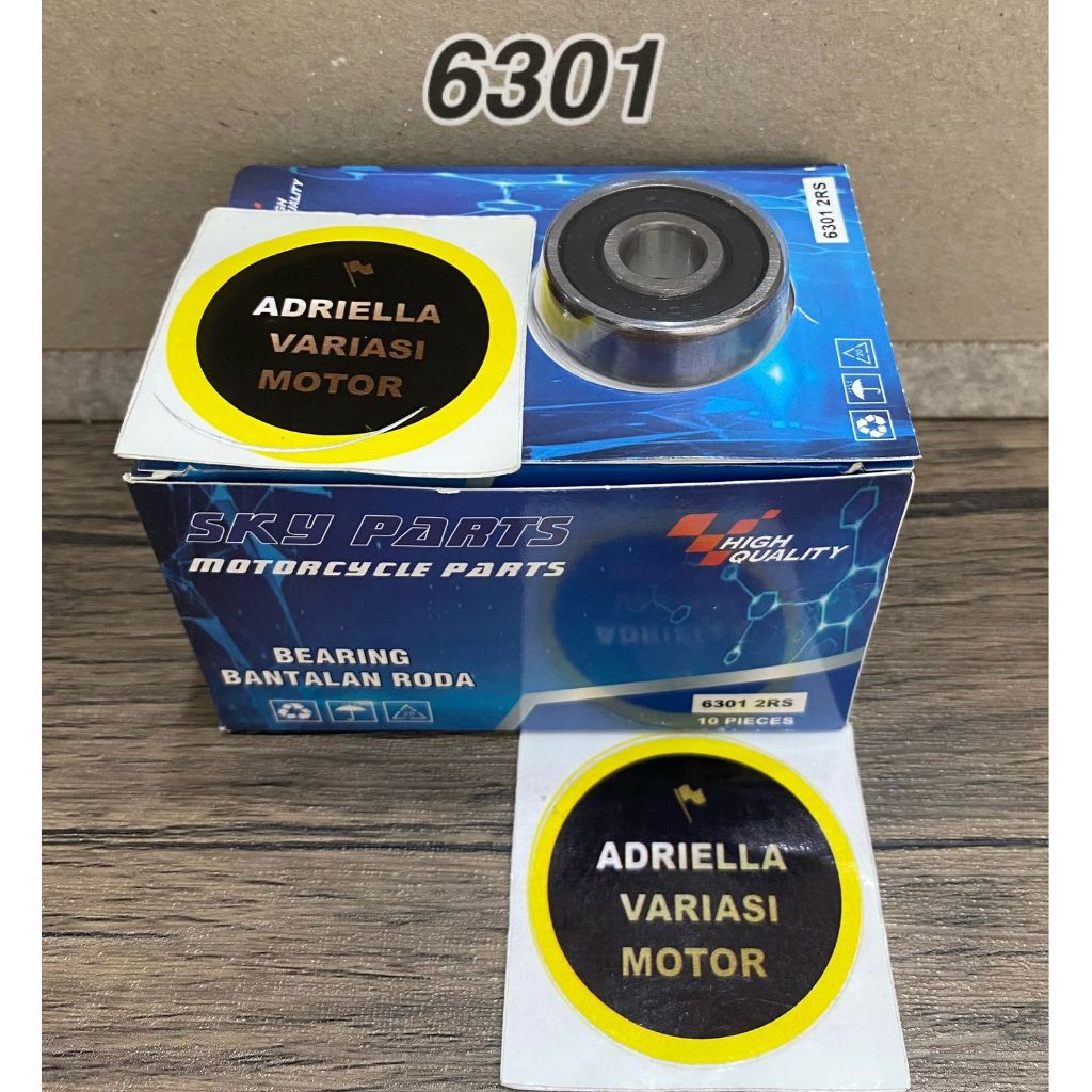 1 BOX - BEARING BERING LAHAR 6301 MOTOR KHARISMA REVO SATRIA SUPRA X 125 roda belakang