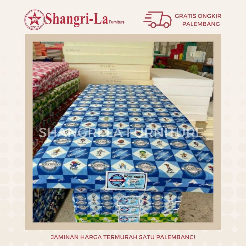 (instant) Kasur busa Bola Dunia A2 hijau