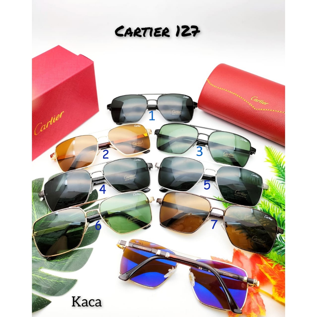 Kacamata Pria Wanita merk Cartier 127