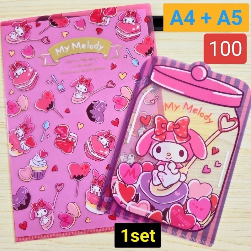 

Set Map File Folder A4 + A5 Sanrio Karakter My Melody