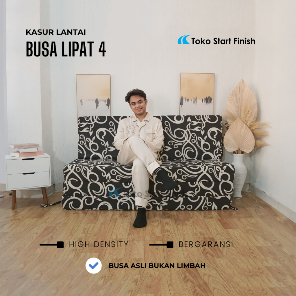 Kasur Lipat Density 16 Original | Kasur Busa Lipat Lantai Tebal 5, 10, dan 14 cm