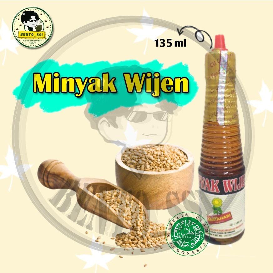 

Minyak Wijen Halal MUI Sesame Oil Gimbab Cap Matahari