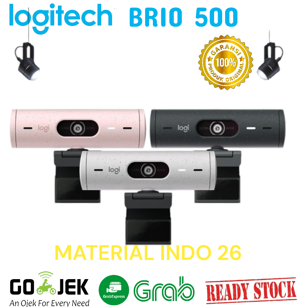 LOGITECH BRIO 500 FULL PRIVACI SHUTTER - WEBCAM LOGITECH BRIO500 HD ORIGINAL