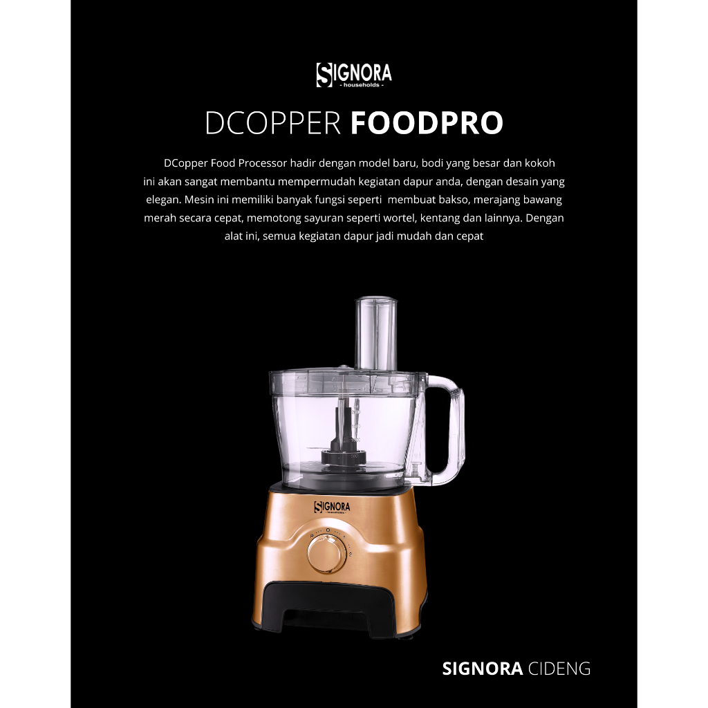 FOOD PROCESSOR DCOPPER SIGNORA