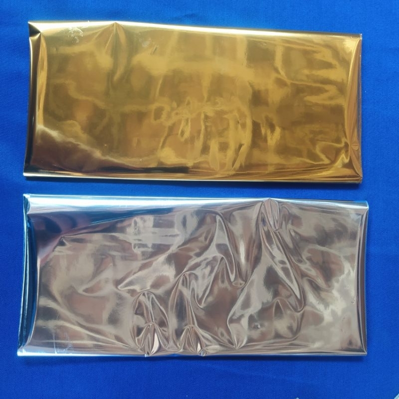 (ecer 1 Meter) plastik prada foil emas silver wessler foil pewarna kaligrafi timbul gold perak