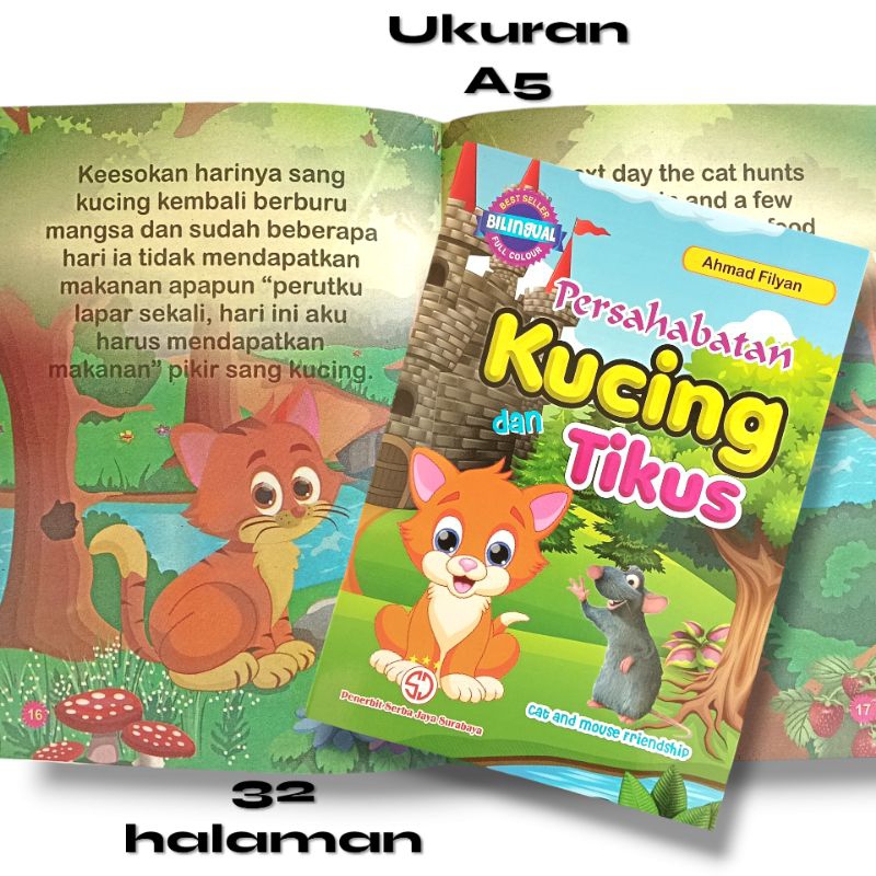 BUKU CERITA BERGAMBAR: PERSAHABATAN KUCING DAN TIKUS