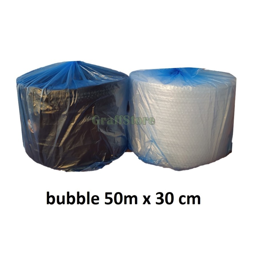 

bubble wrap 50 m x 30 cm / bubblewrap plastik bubble - Bening Murah