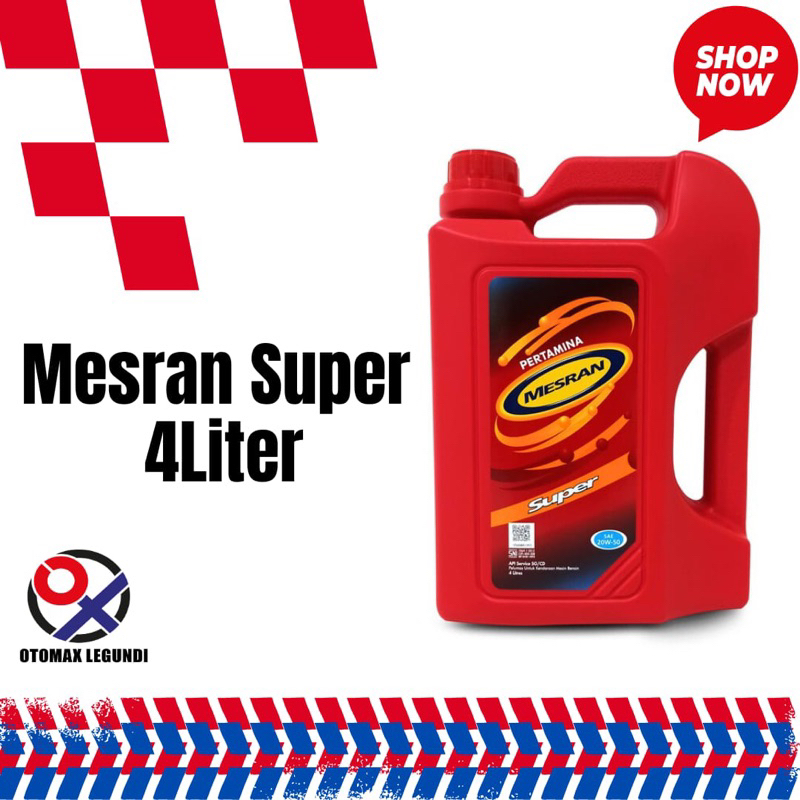 Mesran Super 4 Liter oli mobil