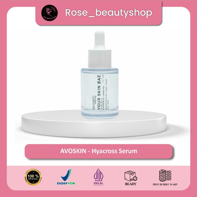 AVOSKIN Your Skin Bae HYACROSS 3% + Green Tea Serum 30ml - Serum & Essence Wajah - Serum Avoskin