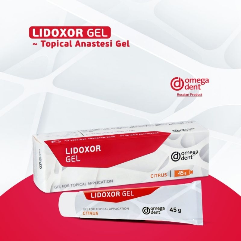 DENTAL TOPICAL ANASTESI GEL OMEGADENT LIDOXOR GEL