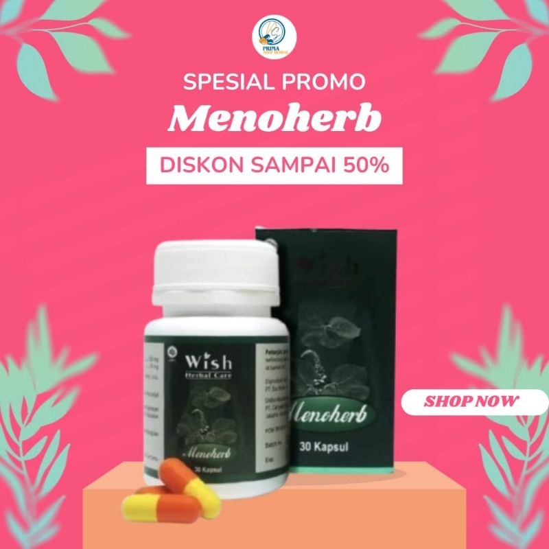 COD Menoherb Original Wish Dr Boyke Asli - 30 kapsul Atasi Menopause Kesehatan Wanita