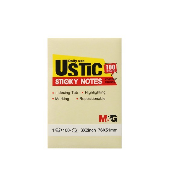 

TBMO M&G STICKY NOTES USTIC 100S 76X51 YS-473 10029297