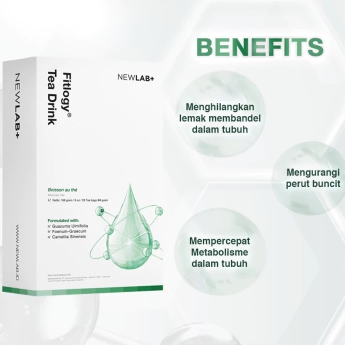 

Newlab Fitology Tea Drink 168gram (28 tea bags) / 168 gram - 28tea bags (teh diet,detox dan pelangsing)