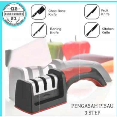 ALAT PENGASAH PISAU DAN GUNTING 3 STEP / ASAHAN PISAU / PENGASAH PISAU / ASAHAN GUNTING