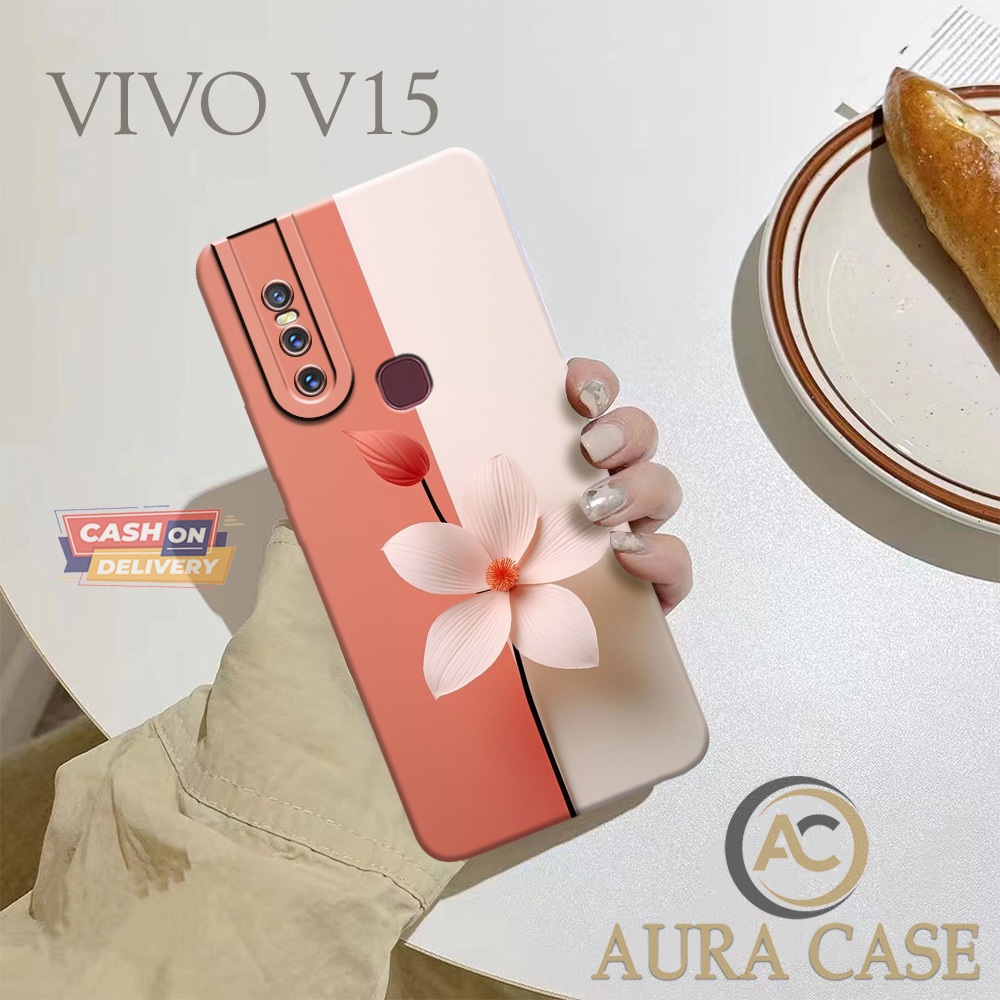 Case VIVO V15 Terbaru - Fashion Case FLOWER - Casing Hp VIVO V15 Terbaru - Kesing VIVO V15 Terbaru -