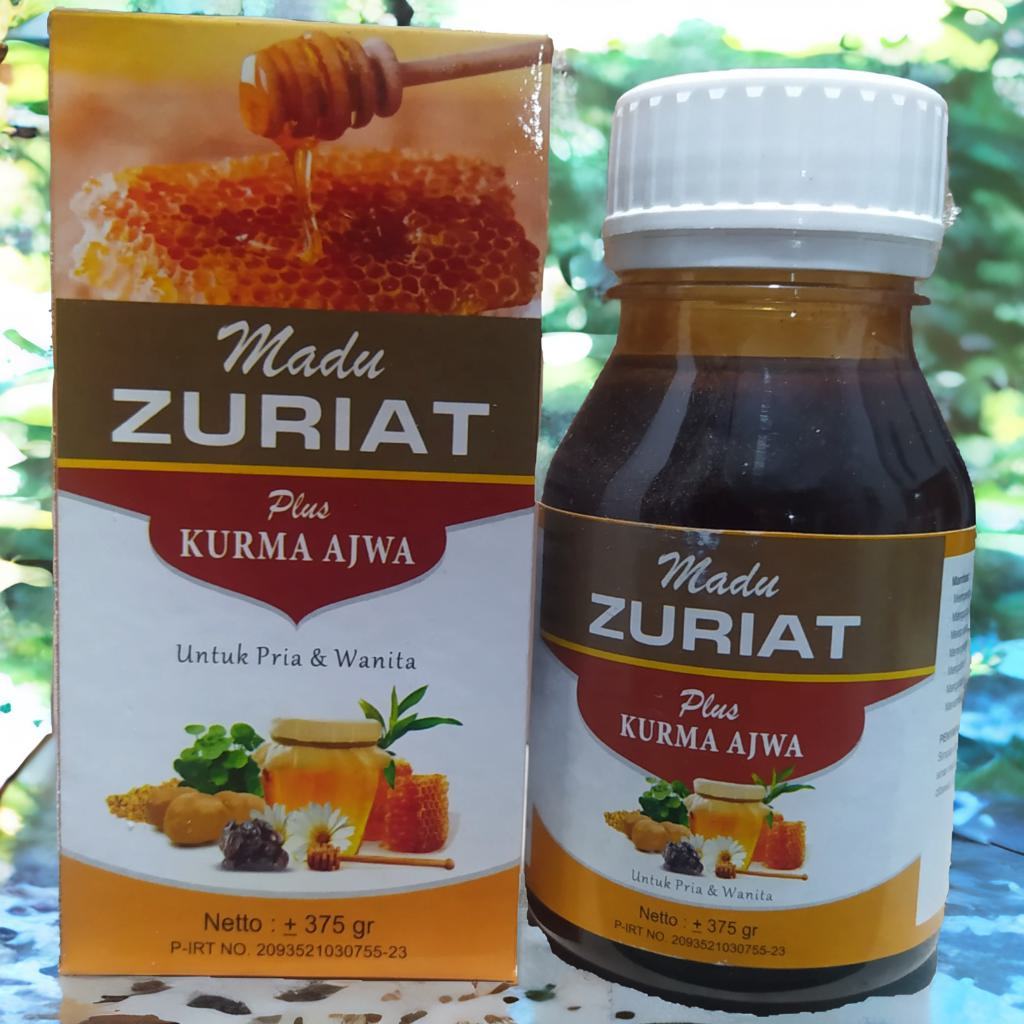 

Madu Zuriat Plus Kurma Ajwa Herbal 21 isi 375gr Promil Kandungan Subur Original 100%