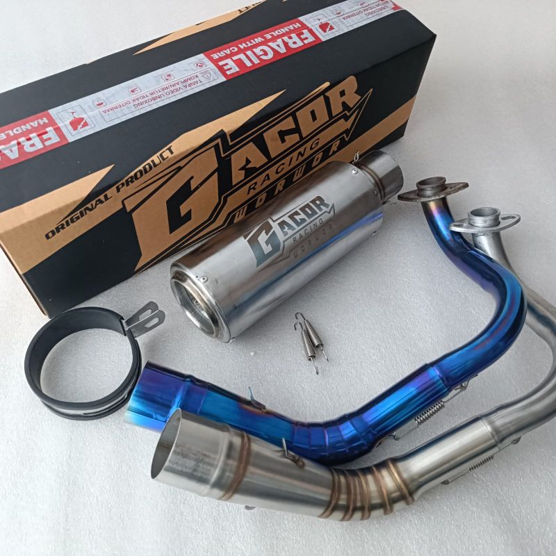 Knalpot Racing Gacor Wor-Wor Original For For PCX 150/160 N Max 150/160 Aerox Lama/New Vario 110/125