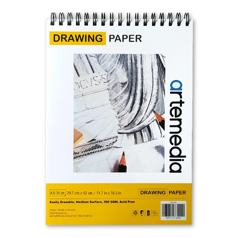 

BUNDLE SPESIAL Artemedia Drawing Paper Book A3 Wire Bound Sketchbook